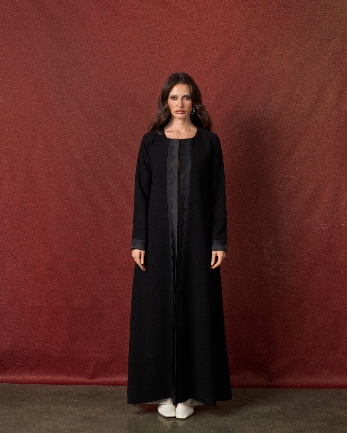 Buy online: the Petal abaya by Le Reflet, premium quality with a soft, flowing silhouette. Trending design, fast home delivery across Qatar and Doha.